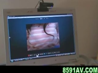 Mosaic: busty girl webcam show
